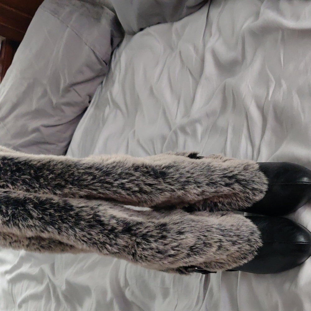 Brand New fur Boots Knee High